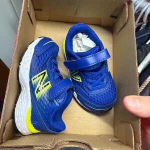 New Balance Kids' Blue and Yellow Athletic Shoes